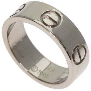 CARTIER 18k Silver Love Ring #48